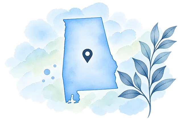 Alabama map