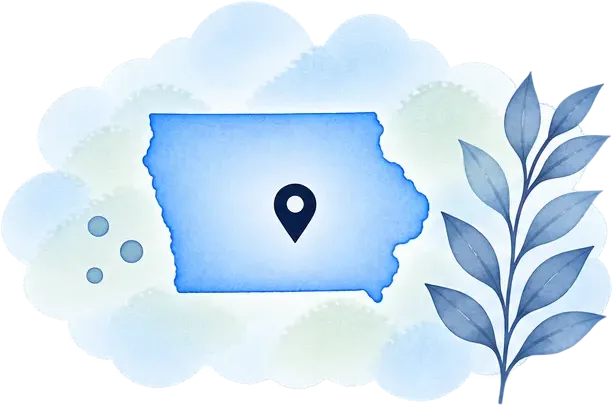 Iowa map