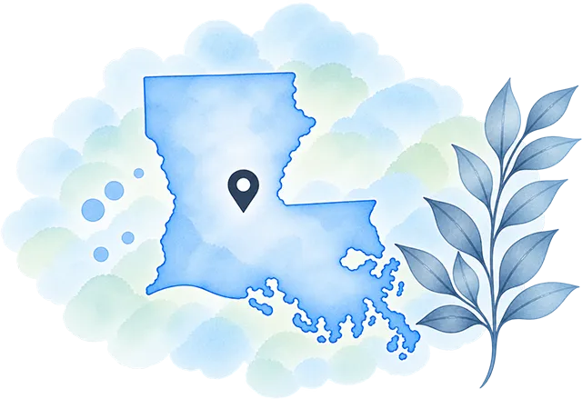 Louisiana map