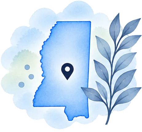 Mississippi map