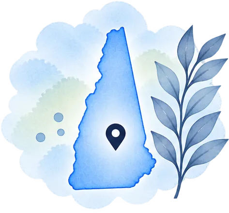 New Hampshire map