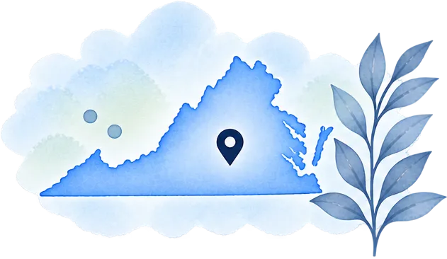 Virginia map