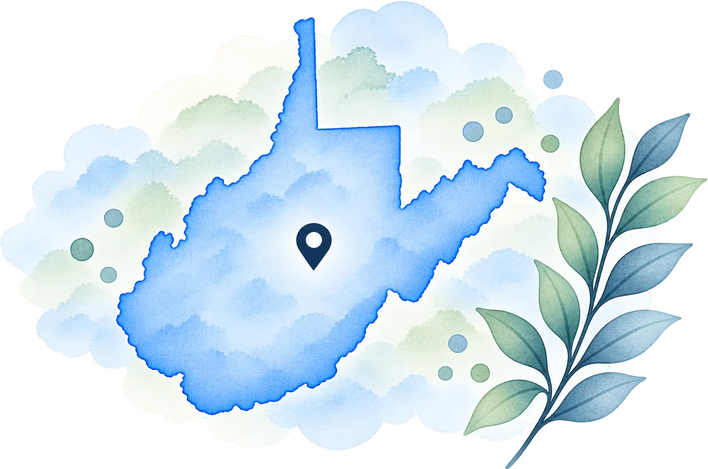 West Virginia map